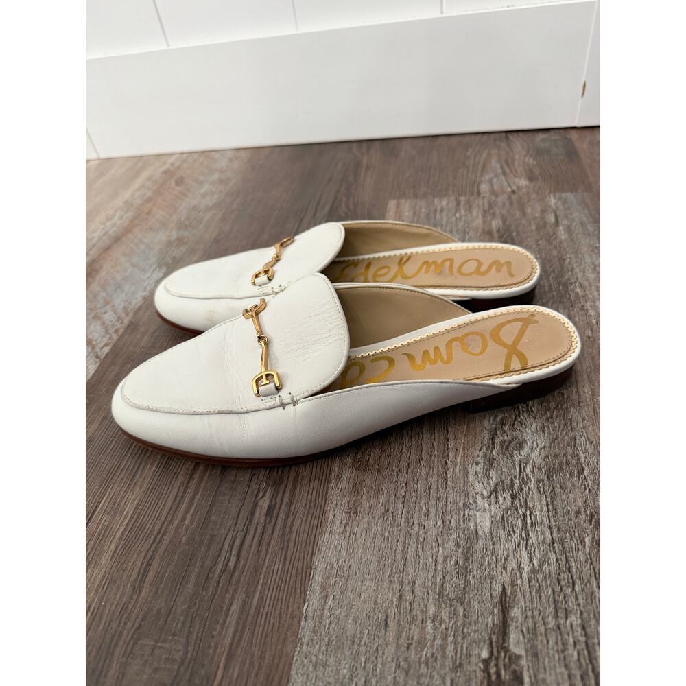 Sam Edelman Linnie Bit Mule in White size women’s 8 EUC - Picture 5 of 10